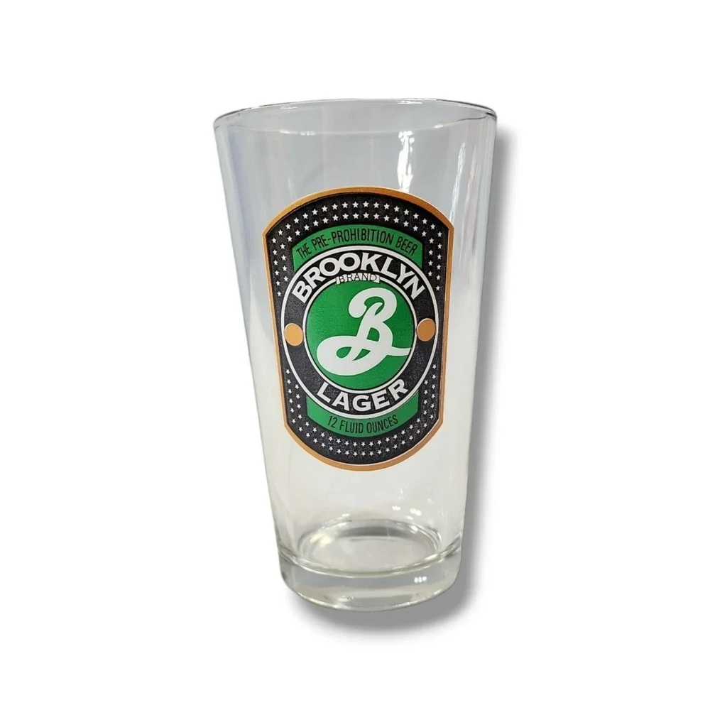 BROOKLYN LAGER The Pre-Prohibition Beer Pint Glass 16 oz.‎ Carlsberg Beer Co.